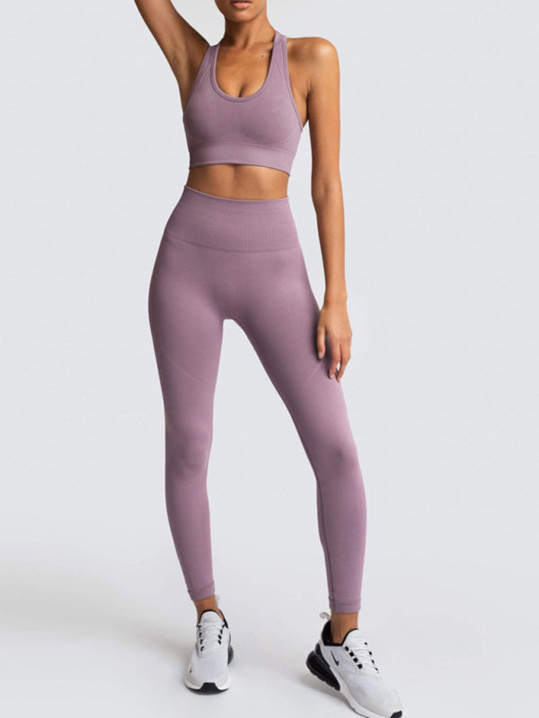MOVE by Voidsy High Waist Peach Hip Two-piece Set