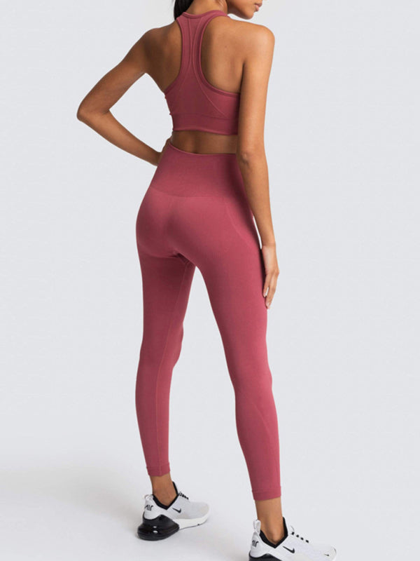 MOVE by Voidsy High Waist Peach Hip Two-piece Set
